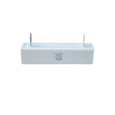 10W-50W Ceramic Cement Power Resistor 100PPM RoHS Compliant